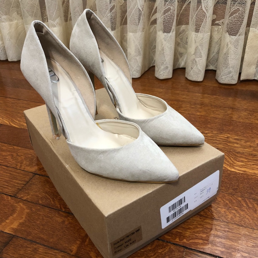 Woman’s nude heels